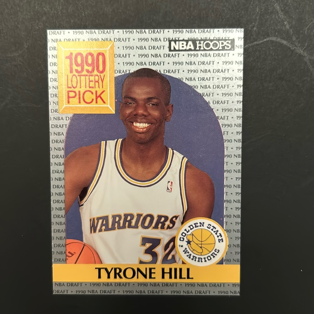 🏀3/$10. Bundle & Save. Tyrone Hill. Lottery Pick.  1990 NBA Hoops. Card # 400